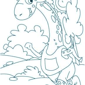 Раскраска Жирафа