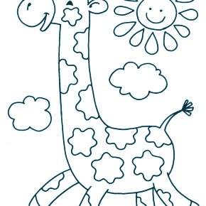 Раскраска Жирафа