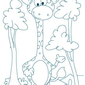 Раскраска Жирафа