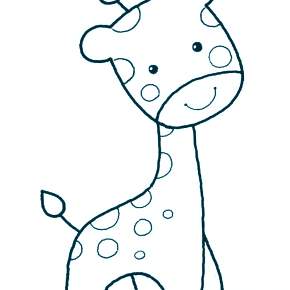 Раскраска Жирафа