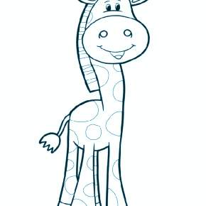 Раскраска Жирафа