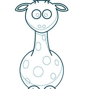 Раскраска Жирафа