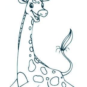 Раскраска Жирафа