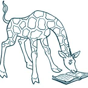 Раскраска Жирафа
