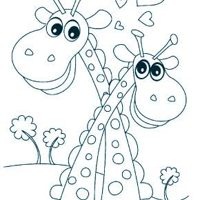 Раскраска Жирафа