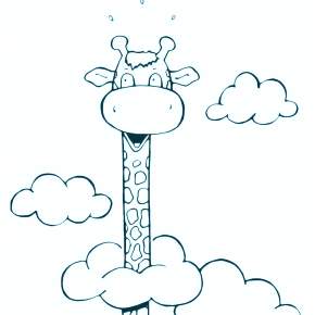 Раскраска Жирафа