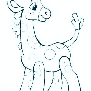 Раскраска Жирафа