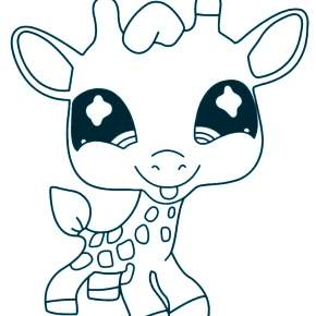 Раскраска Жирафа