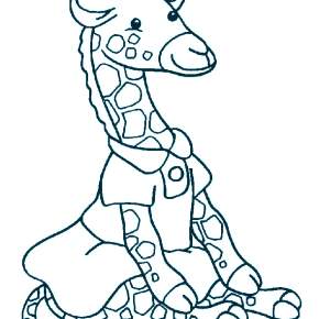 Раскраска Жирафа