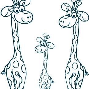 Раскраска Жирафа