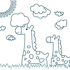Раскраска Жирафа