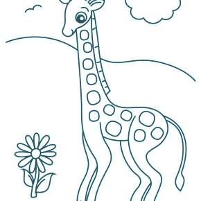 Раскраска Жирафа