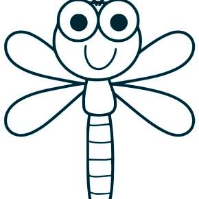 Раскраска Стрекоза