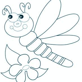 Раскраска Стрекоза