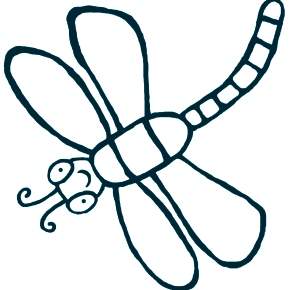 Раскраска Стрекоза