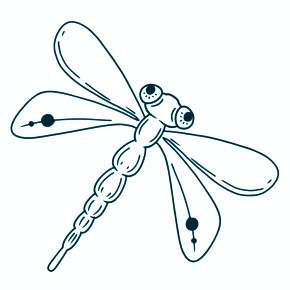 Раскраска Стрекоза