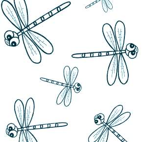 Раскраска Стрекоза
