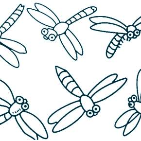 Раскраска Стрекоза