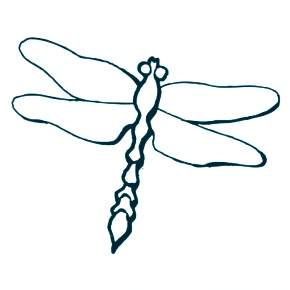 Раскраска Стрекоза