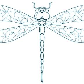Раскраска Стрекоза