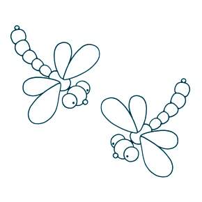 Раскраска Стрекоза