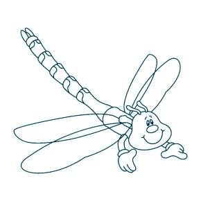 Раскраска Стрекоза