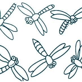 Раскраска Стрекоза