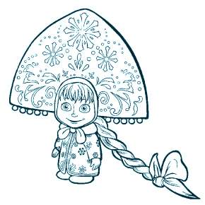 Раскраска Снегурочка Раскраска Снегурочка