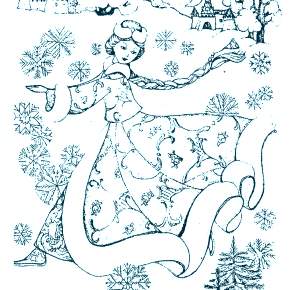 Раскраска Снегурочка Раскраска Снегурочка