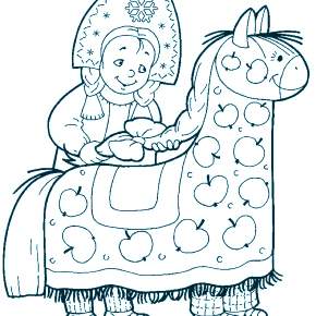 Раскраска Снегурочка Раскраска Снегурочка