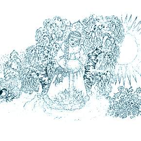 Раскраска Снегурочка Раскраска Снегурочка