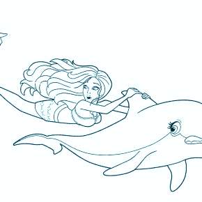 Раскраска море и Дельфины Раскраска море и Дельфины