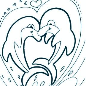 Раскраска море и Дельфины Раскраска море и Дельфины