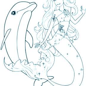 Раскраска море и Дельфины Раскраска море и Дельфины