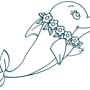 Раскраска море и Дельфины Раскраска море и Дельфины