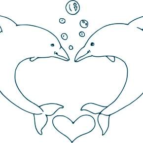 Раскраска море и Дельфины Раскраска море и Дельфины