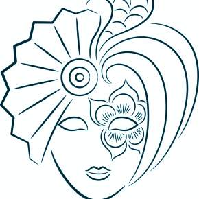 Раскраска Карнавальные Маски Раскраска Карнавальные Маски