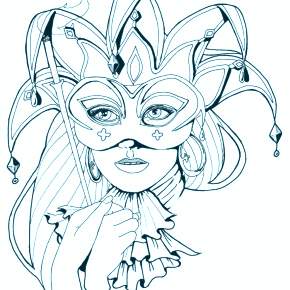 Раскраска Карнавальные Маски Раскраска Карнавальные Маски