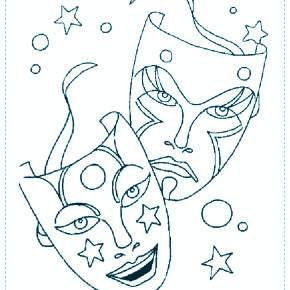 Раскраска Карнавальные Маски Раскраска Карнавальные Маски