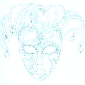 Раскраска Карнавальные Маски Раскраска Карнавальные Маски