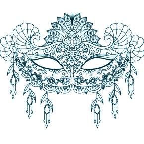 Раскраска Карнавальные Маски Раскраска Карнавальные Маски