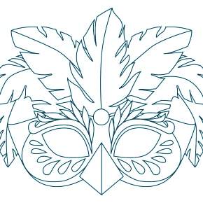 Раскраска Карнавальные Маски Раскраска Карнавальные Маски