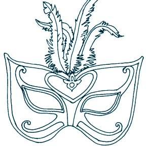 Раскраска Карнавальные Маски Раскраска Карнавальные Маски