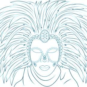 Раскраска Карнавальные Маски Раскраска Карнавальные Маски