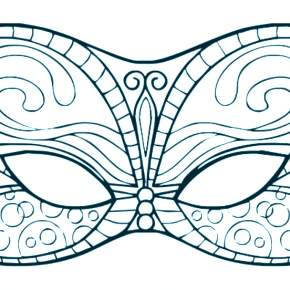 Раскраска Карнавальные Маски Раскраска Карнавальные Маски