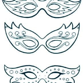 Раскраска Карнавальные Маски Раскраска Карнавальные Маски