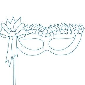 Раскраска Карнавальные Маски Раскраска Карнавальные Маски