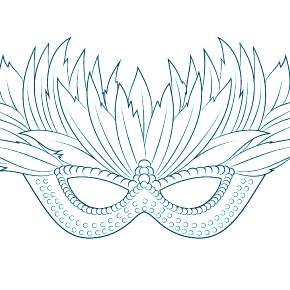 Раскраска Карнавальные Маски Раскраска Карнавальные Маски