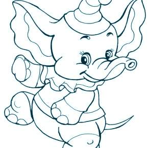 Раскраска Слоны Раскраска Слоны