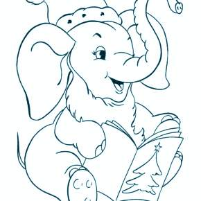 Раскраска Слоны Раскраска Слоны